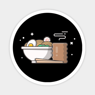 Ramen bowl cartoon Magnet